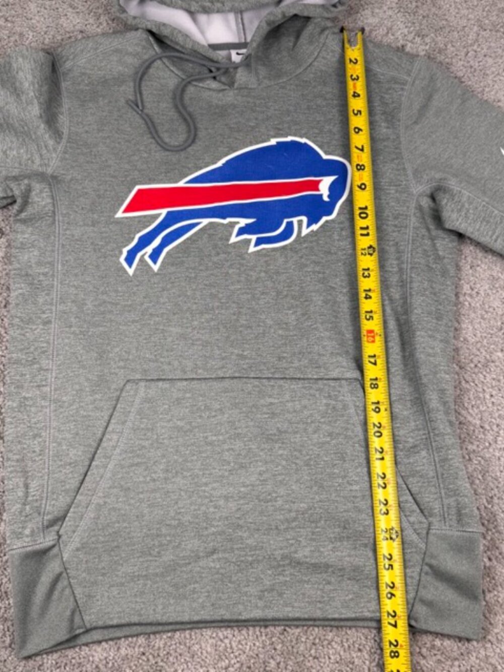 Buffalo Bills Nike Hoodie Men Small Dri-Fit Performance Sweatshirt Stretch NFL - Picture 7 of 10